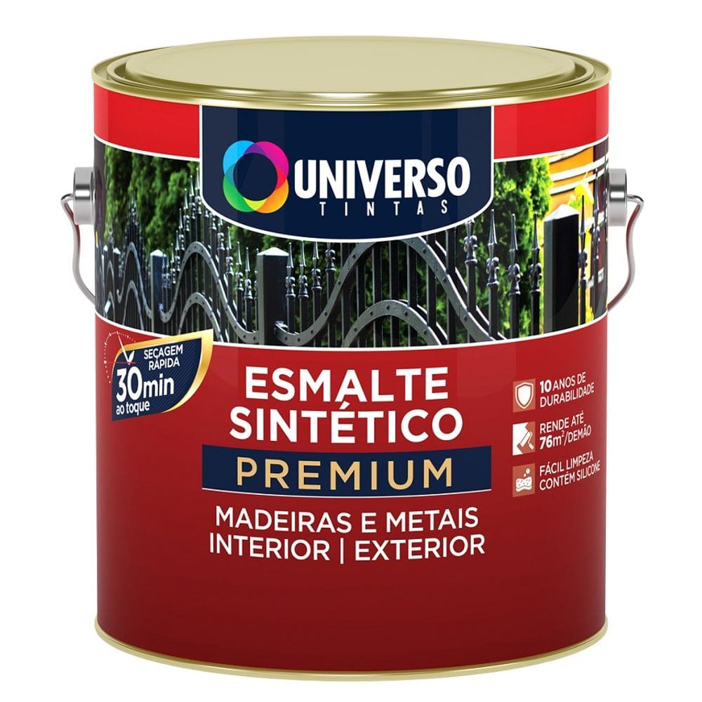 Esmalte Sintetico Fosco 900ML Preto Universo
