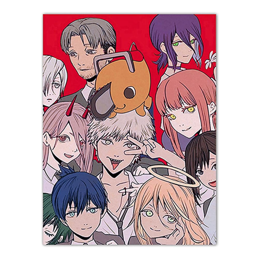 Pôster de arte de parede Picture Chainsaws Mans Anime Art 30x40cm