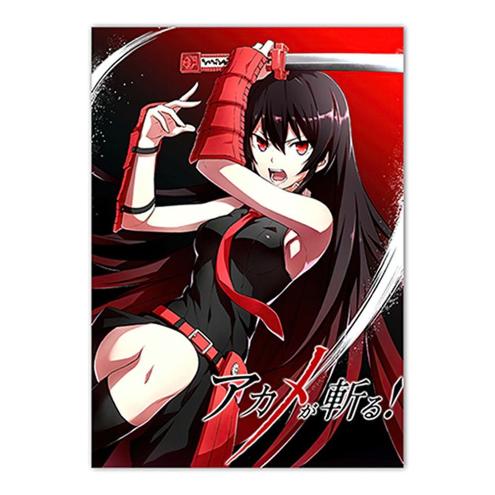 Pôster Akames ga Kills Anime Art 30x40cm em papel