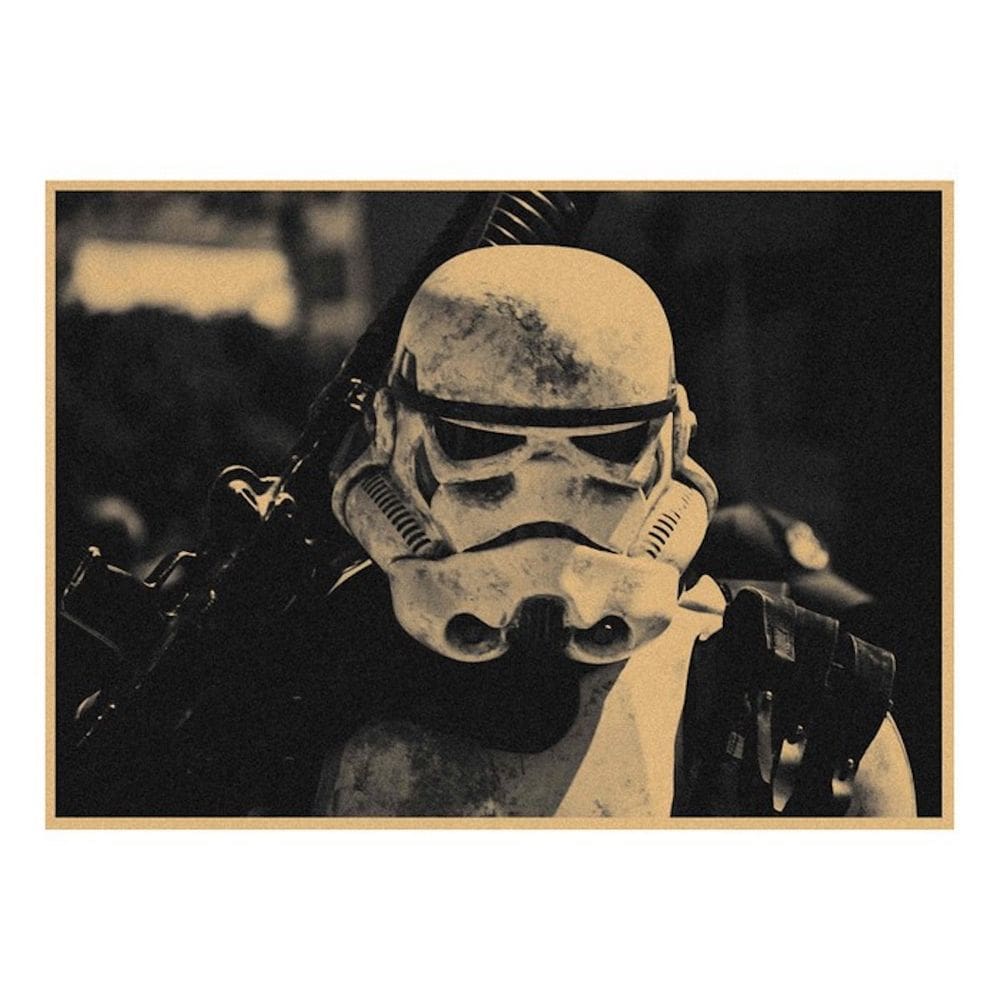 Pôster Storms Troops Imperials Stormtroopers Arte em anime 30x42cm