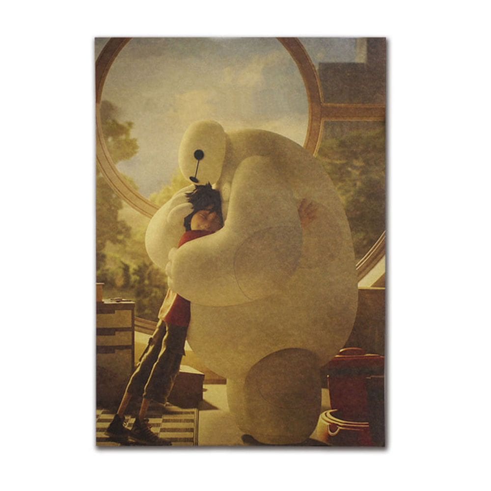 Pôster Baymaxs Anime Art 51,5x36cm Papel 40g