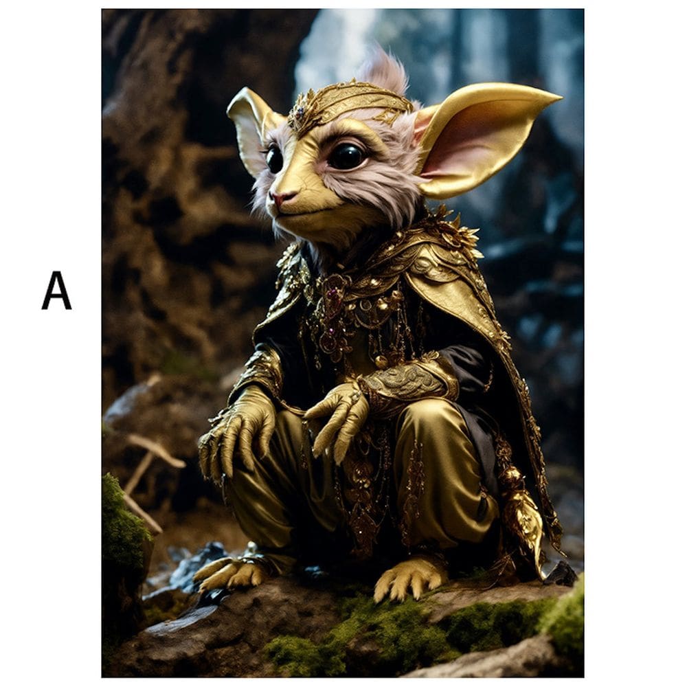 Pôster Fairy Tales Forest Magic Elves Anime Art 30x42cm