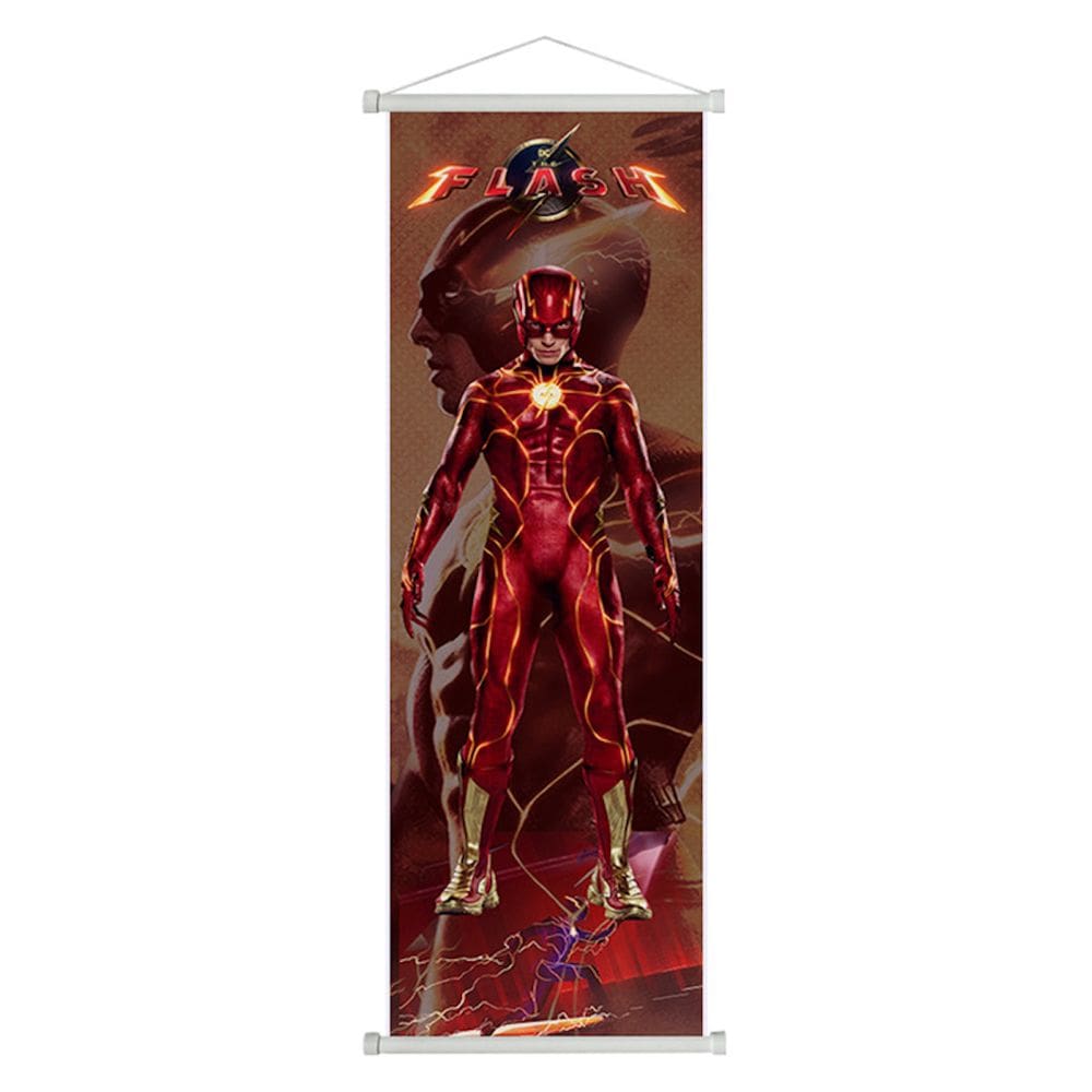 Pôster de anime em tela com arte de parede Flashs 25x75cm sem moldura