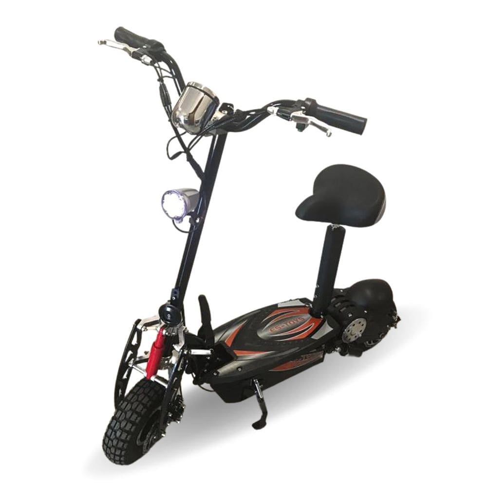Patinete Elétrico 1000W Dobrável 48 km/h Autonomia 30 km Até 115 kg Led Preto Importway Iwpel1000w