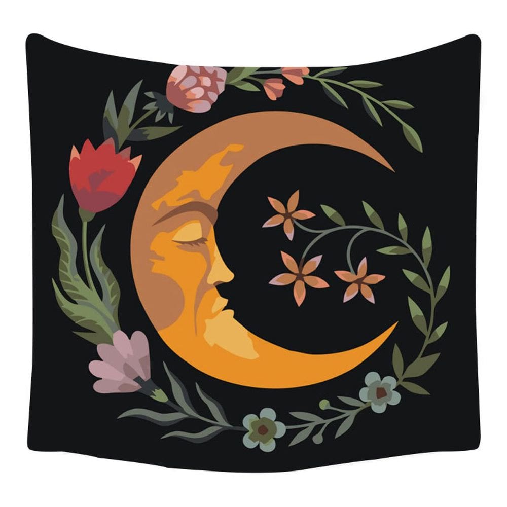 Tapeçaria Moon Wall Room Aesthetic 150x150cm, microtecido