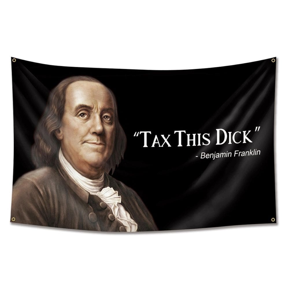 Tapeçaria Benjamin Franklin Flag Art 90x150cm 100% poliéster