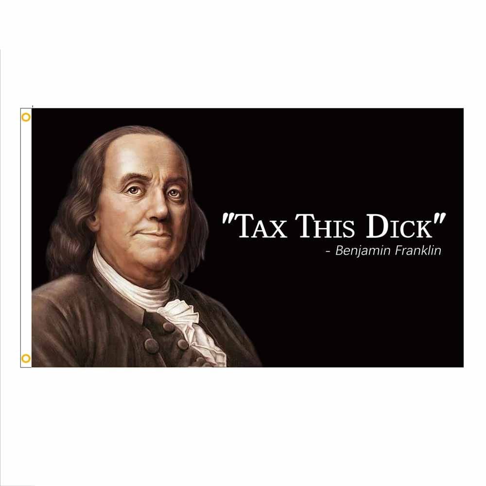 Tapeçaria Benjamin Franklins Flag Art 150x90cm Poliéster