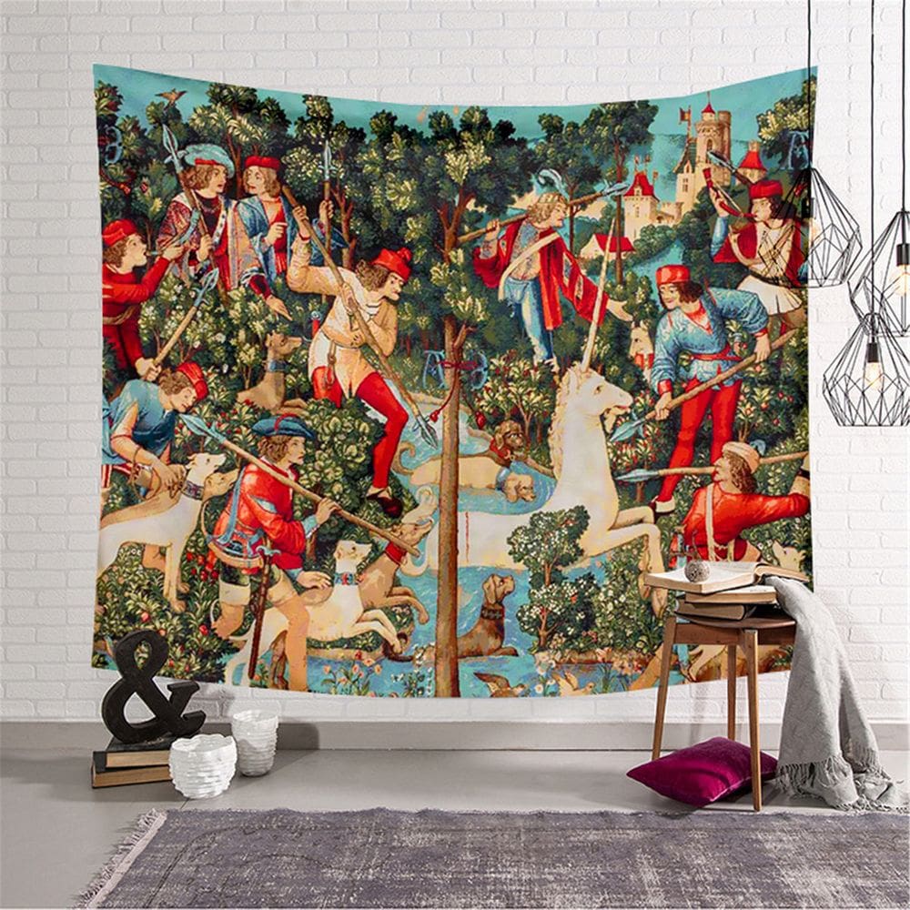 Tapeçaria de parede Hunt The Horse Microfabric 150x100cm