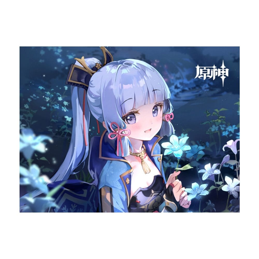 Tapeçaria de parede Genshin Impact Kamisato Ayaka 100x75cm Microfabric