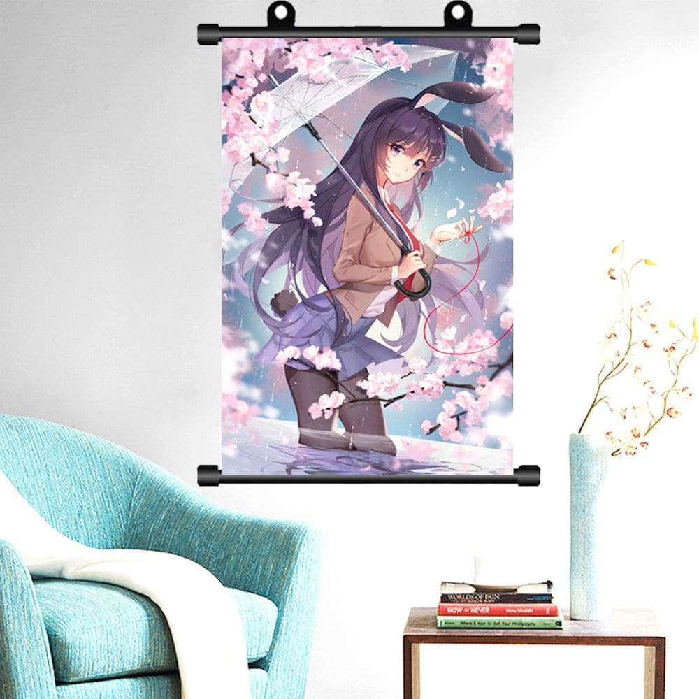 Arte de parede em tela Young Pighead Boy Sakurajima Mais Anime