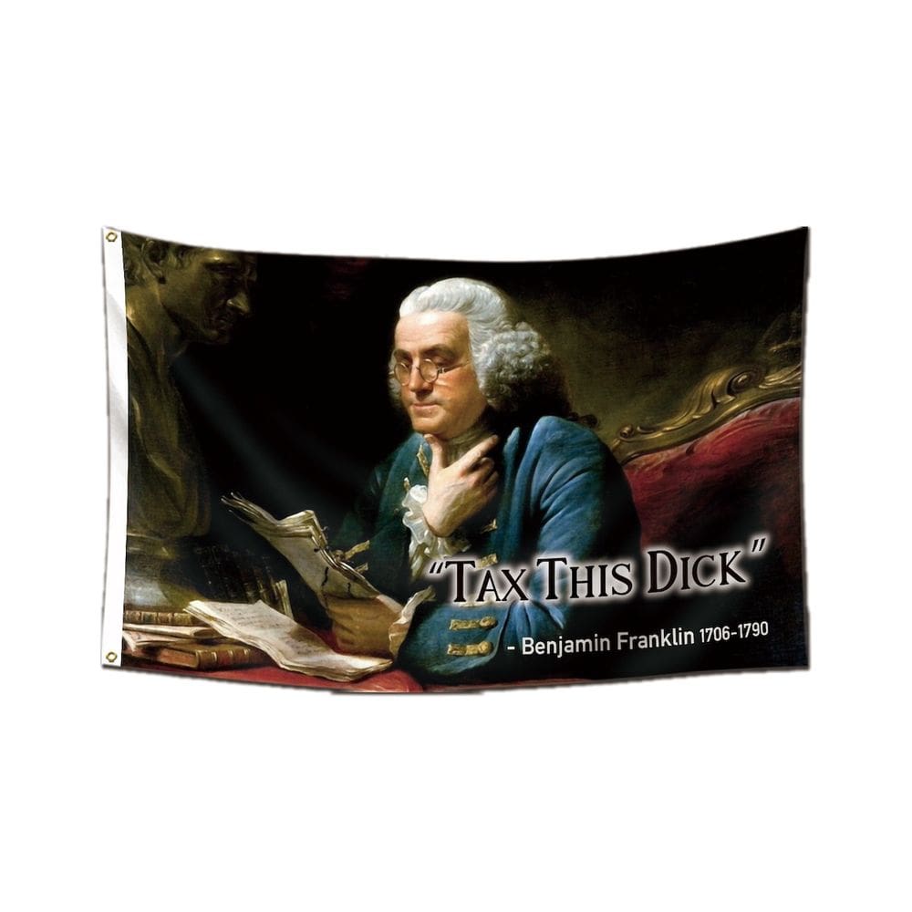Tapeçaria Benjamin Franklin Flag Art 150x90cm 100% poliéster