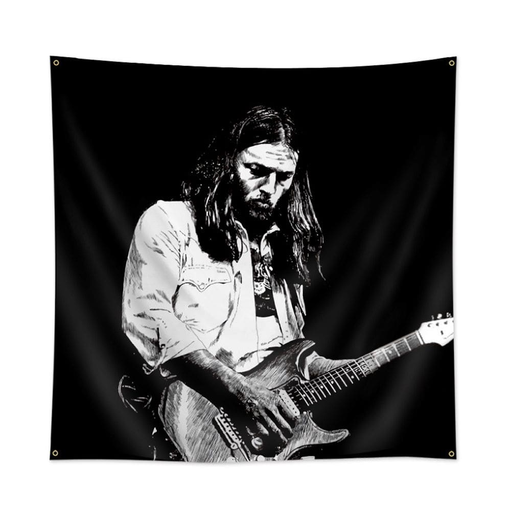 Tapeçaria para pendurar na parede David Gilmours Flag Art Anime 90x90cm