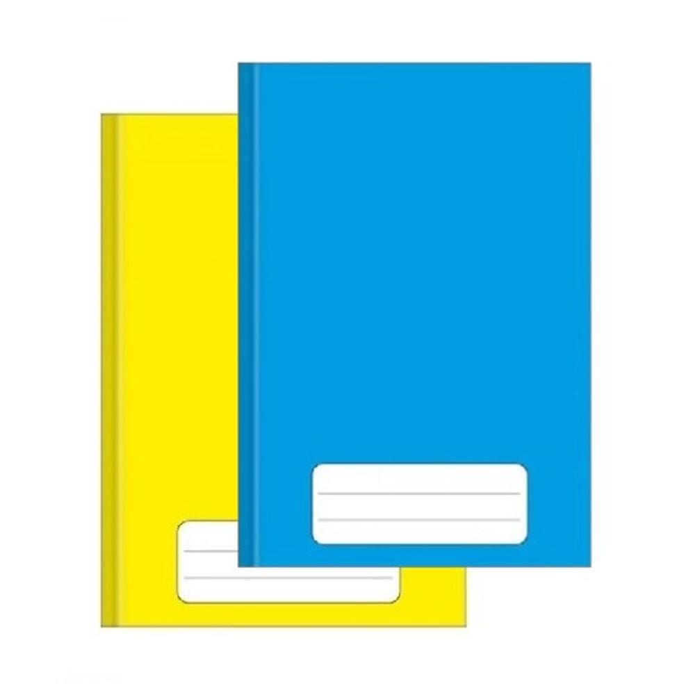 Kit 2 Caderno Escolar Pequeno ¼ Brochura Capa Dura 48 Folhas