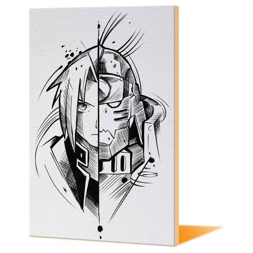 Arte de parede em tela Fullmetal Alchemist Edward Elric 40x60cm