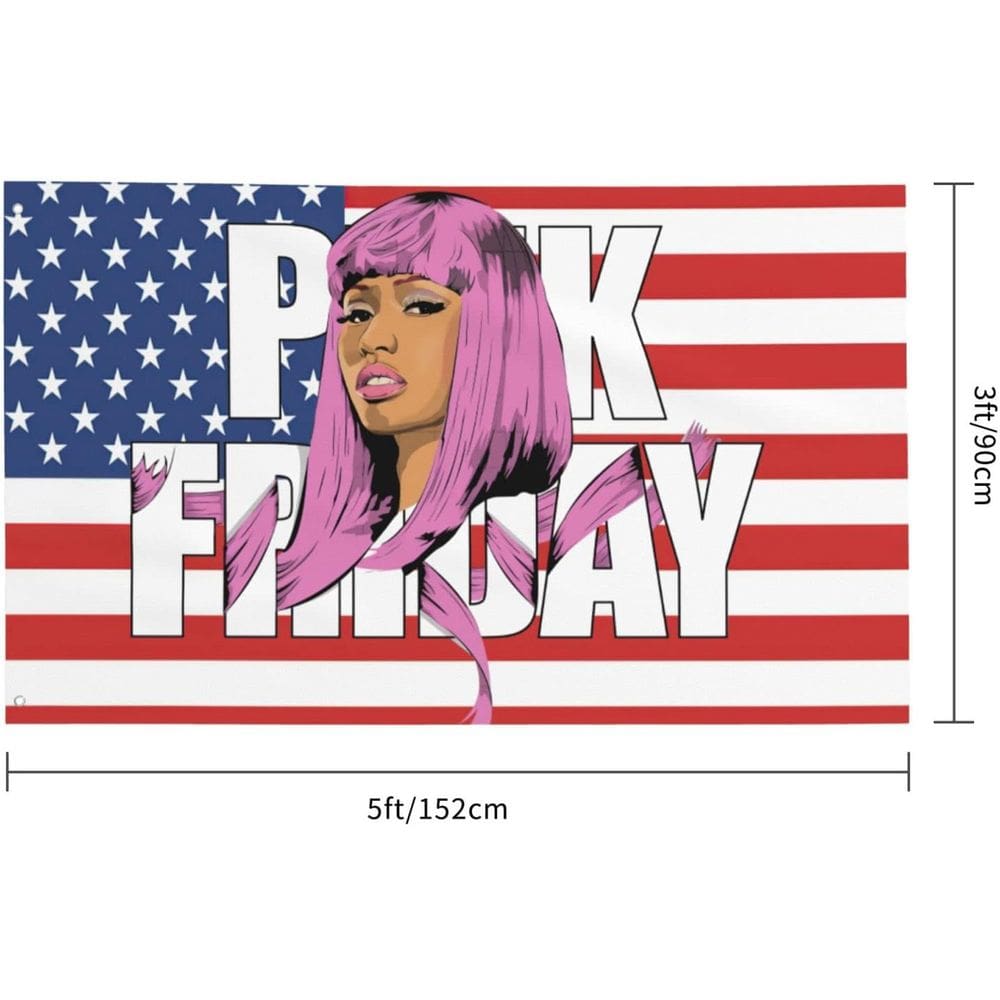 Tapeçaria American Girl Wall Aesthetic 150x90cm em microtecido