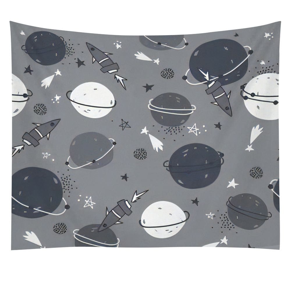 Tapeçaria Starry Sky Planet Wall Room 150x100cm, microtecido