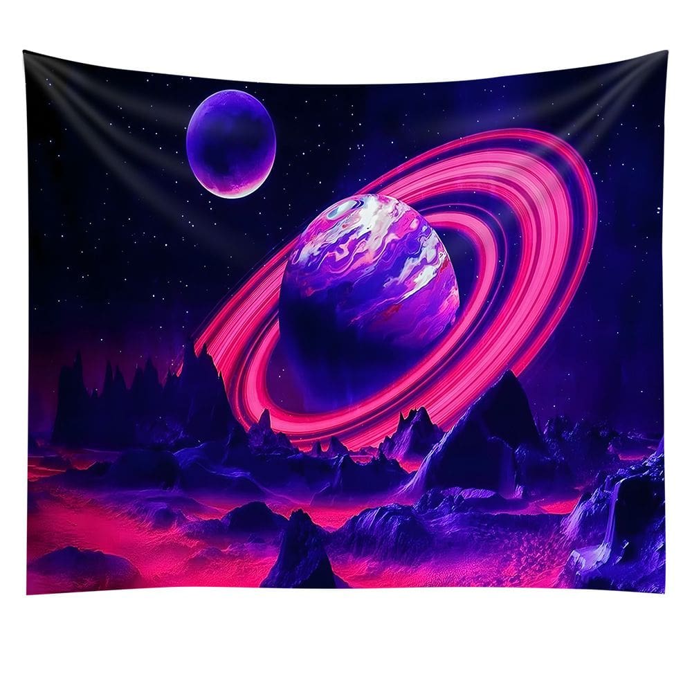 Tapeçaria Fluorescente Luminous Planet Wall 150x150cm Microfabric