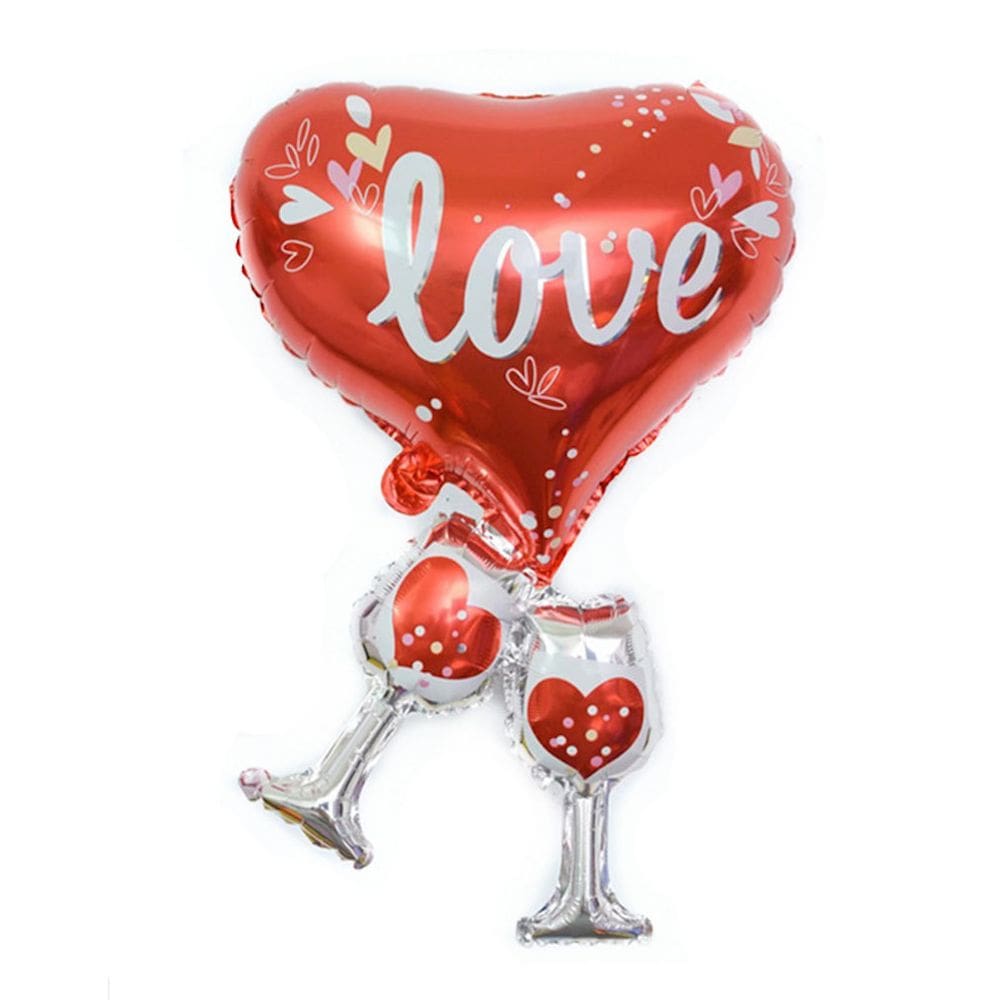 Balão Mylar Cheers for Love Baby Birthday Wedding 69x47cm