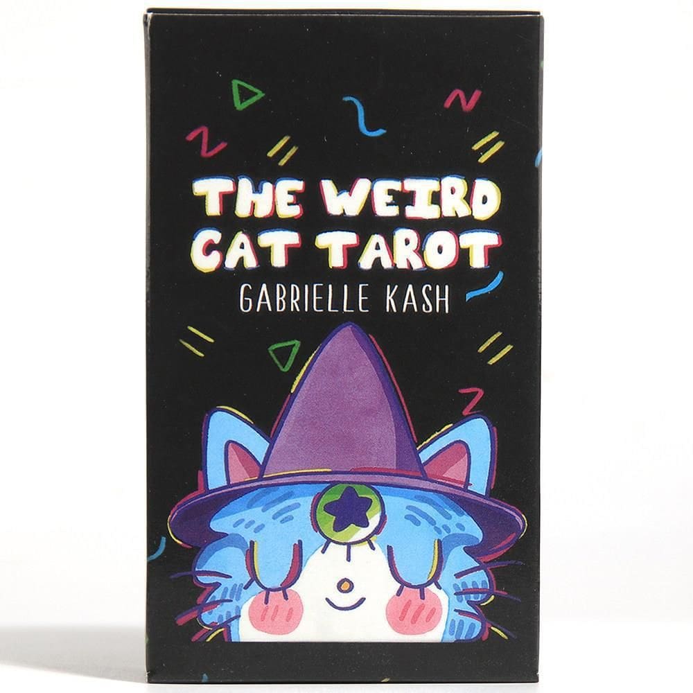 Jogo de cartas Weird Cat Tarot Family com cartas de baralho de tarô