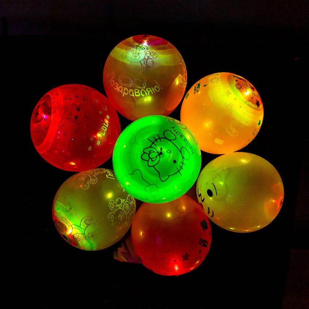 Balões de iluminação LED 100 unidades para decoração de sala de casamento