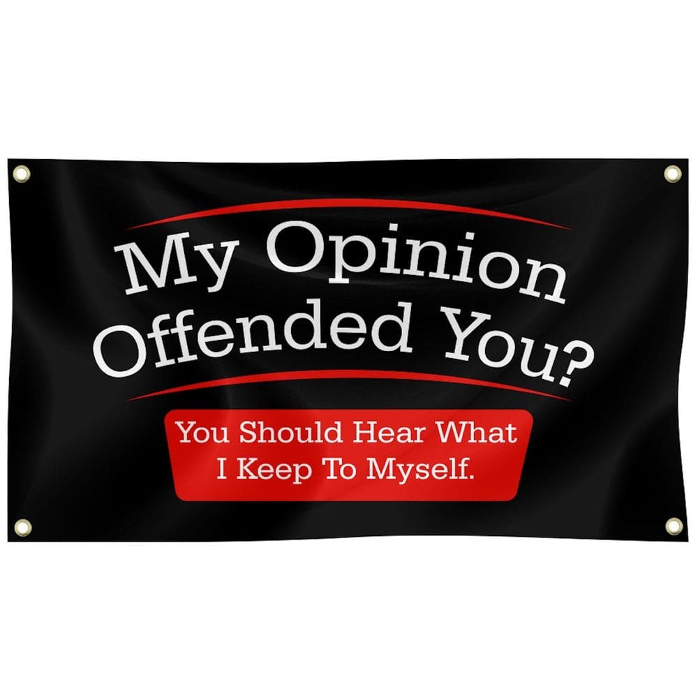 Tapeçaria, decoração de parede, minhas opiniões ofenderam você, anime