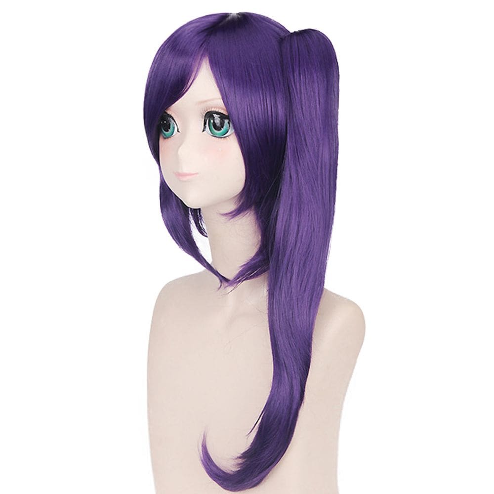 Peruca Cosplay Gintamas Terakados Tsus Cabelo Sintético 70cm