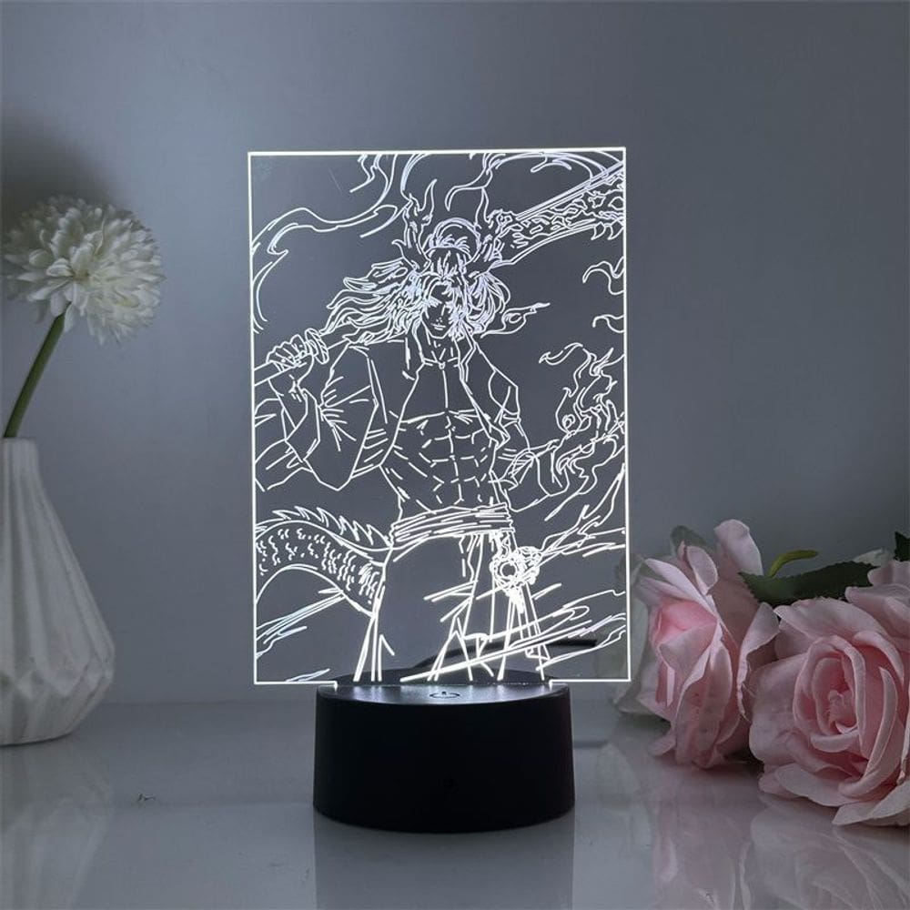 Luz noturna LED 3D Narakas Bladepoints Chens Baiyis para crianças