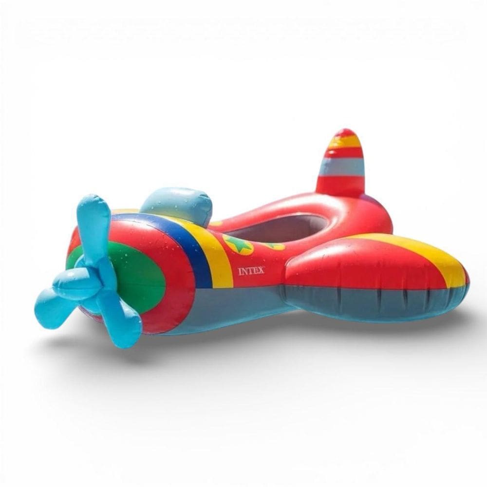 Bote Avião Colorido Boia Infantil Para Piscina Verão