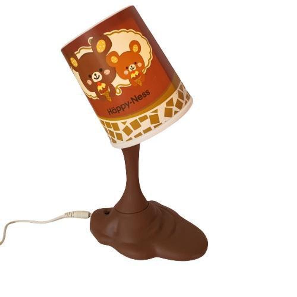 Linda Luminária Led Efeito Sorvete Caindo Ice Cream Abajur