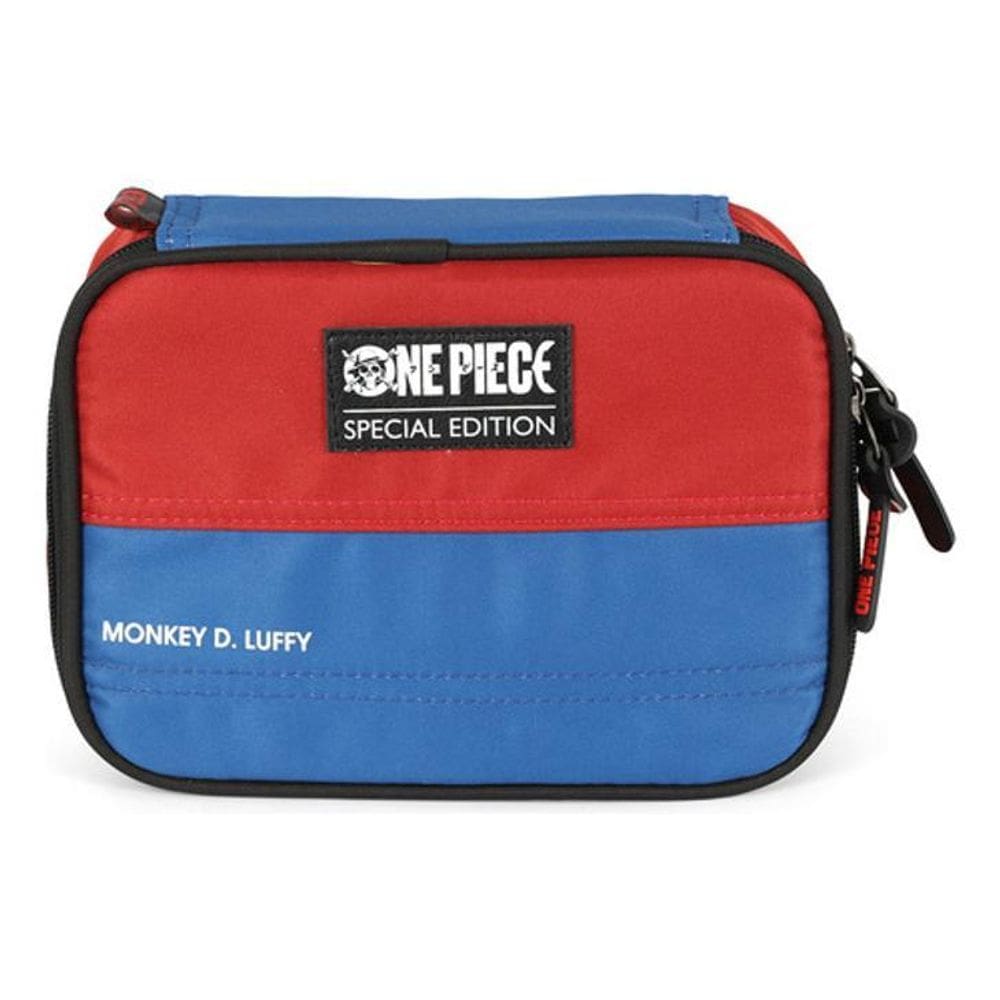 Estojo 100 Pens Grande Escolar Juvenil  Zoro E Luffy