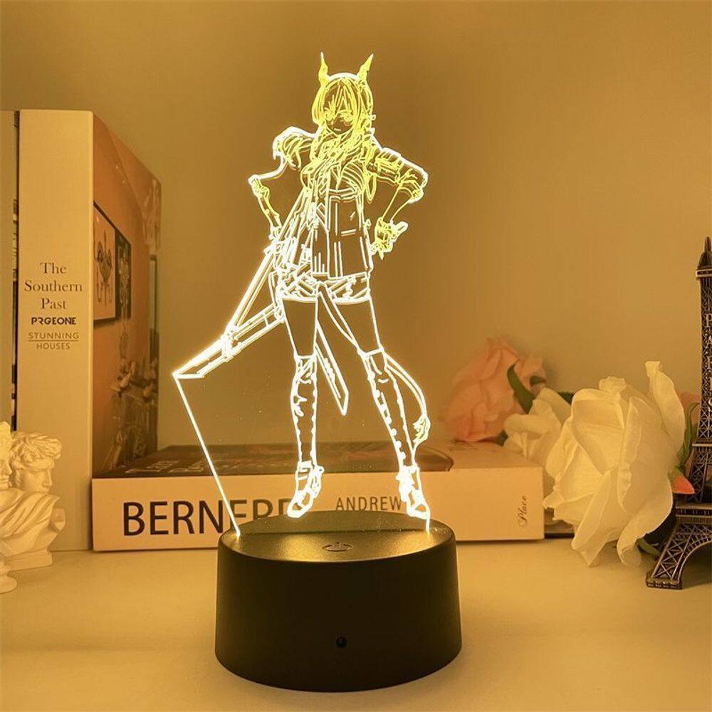 Luz noturna LED 3D Jujutsus Kaisens Chens Color Chens Chens