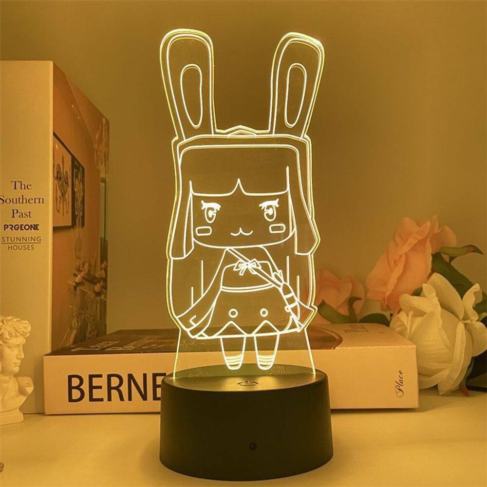 Luz noturna LED 3D Minis Worlds Tutus Color Changing Kids