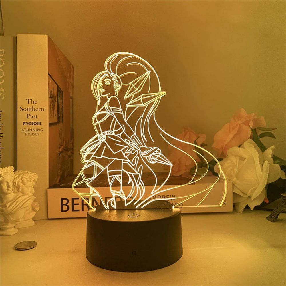 Luz noturna Lols Seraphines 3D LED que muda de cor para crianças