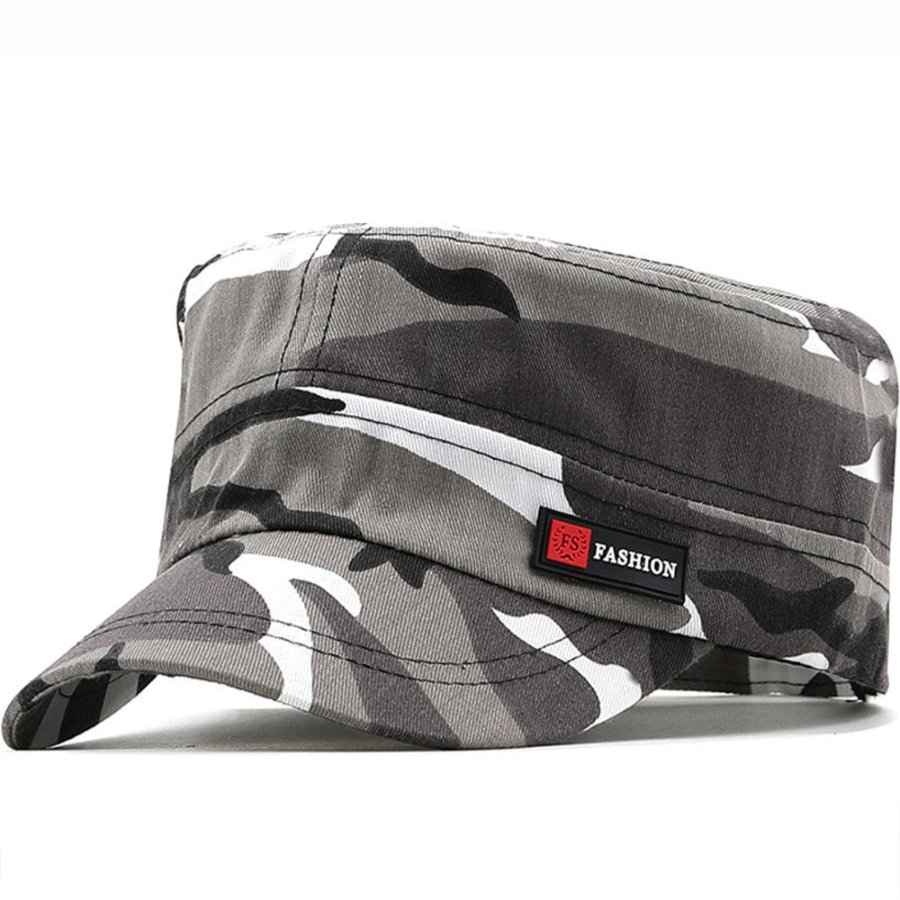 Boné de beisebol de algodão camuflado de estilo militar para adultos