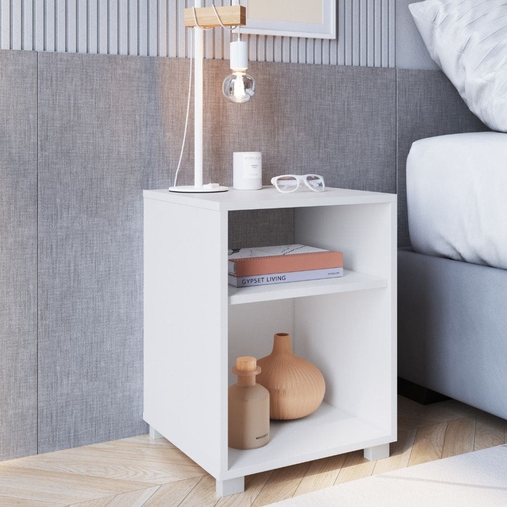 Mesa de Cabeceira com Pes Siena Completa Moveis