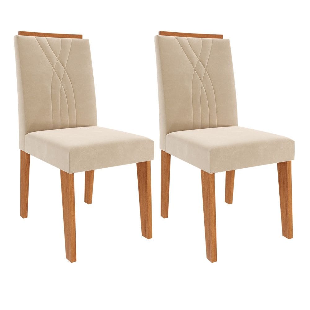 Conjunto 2 Cadeiras Nicole 100 MDF Cimol