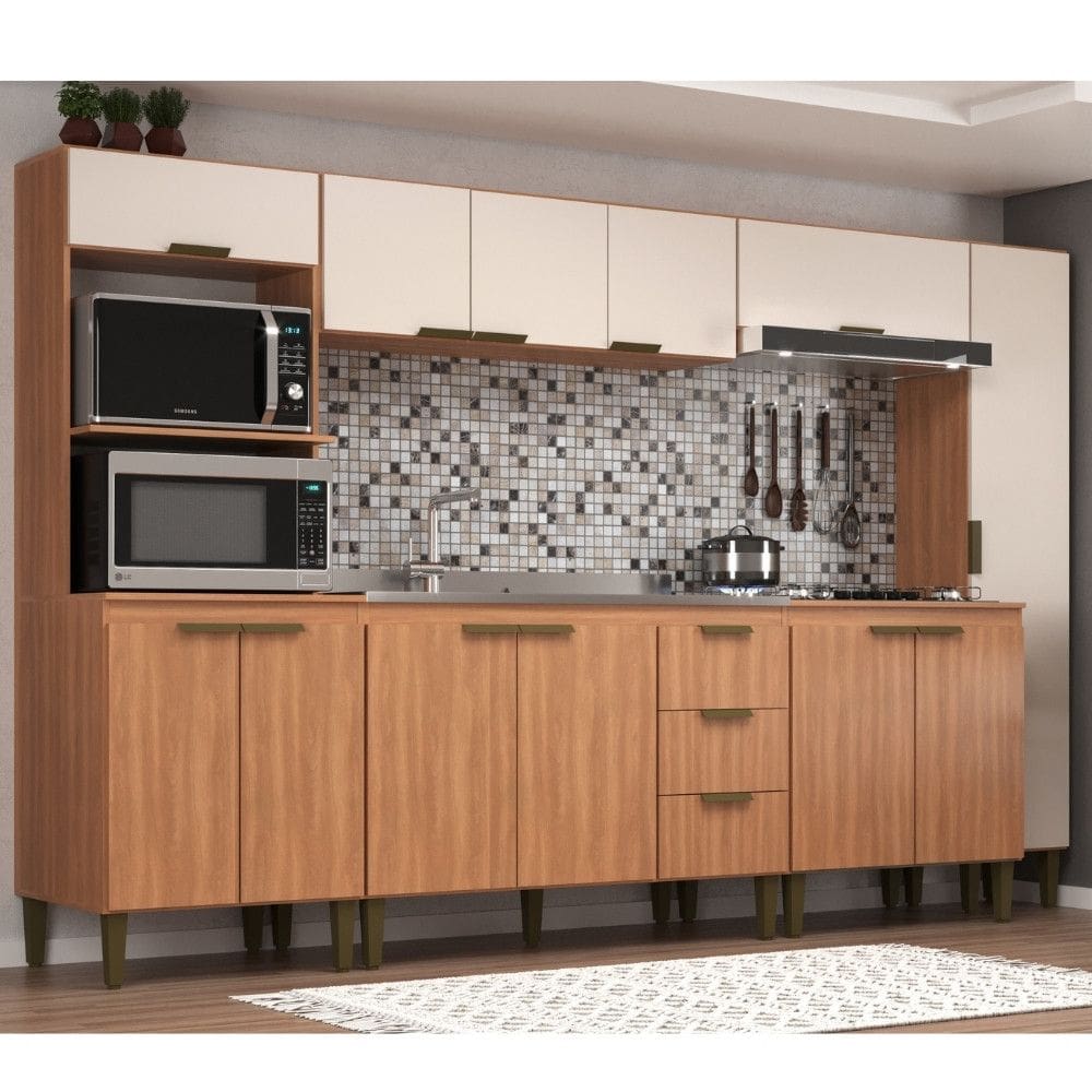 Cozinha Modulada 6 Pecas sem Pia Bia J Carvalho