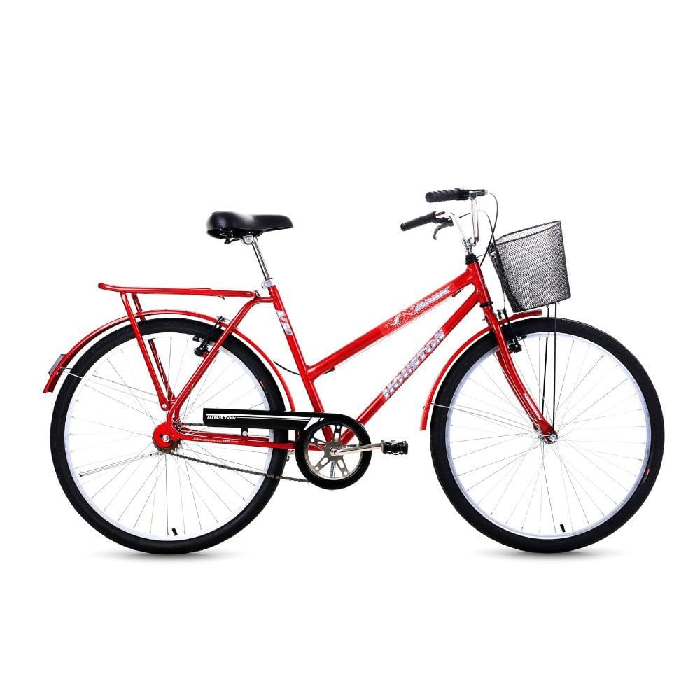 Bicicleta Houston Aro 26 Onix com Cesta