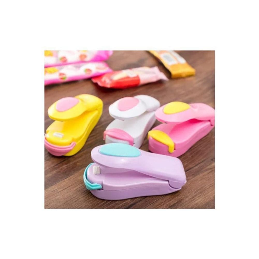 Mini Máquina Selador De Embalagens Portátil- Cores