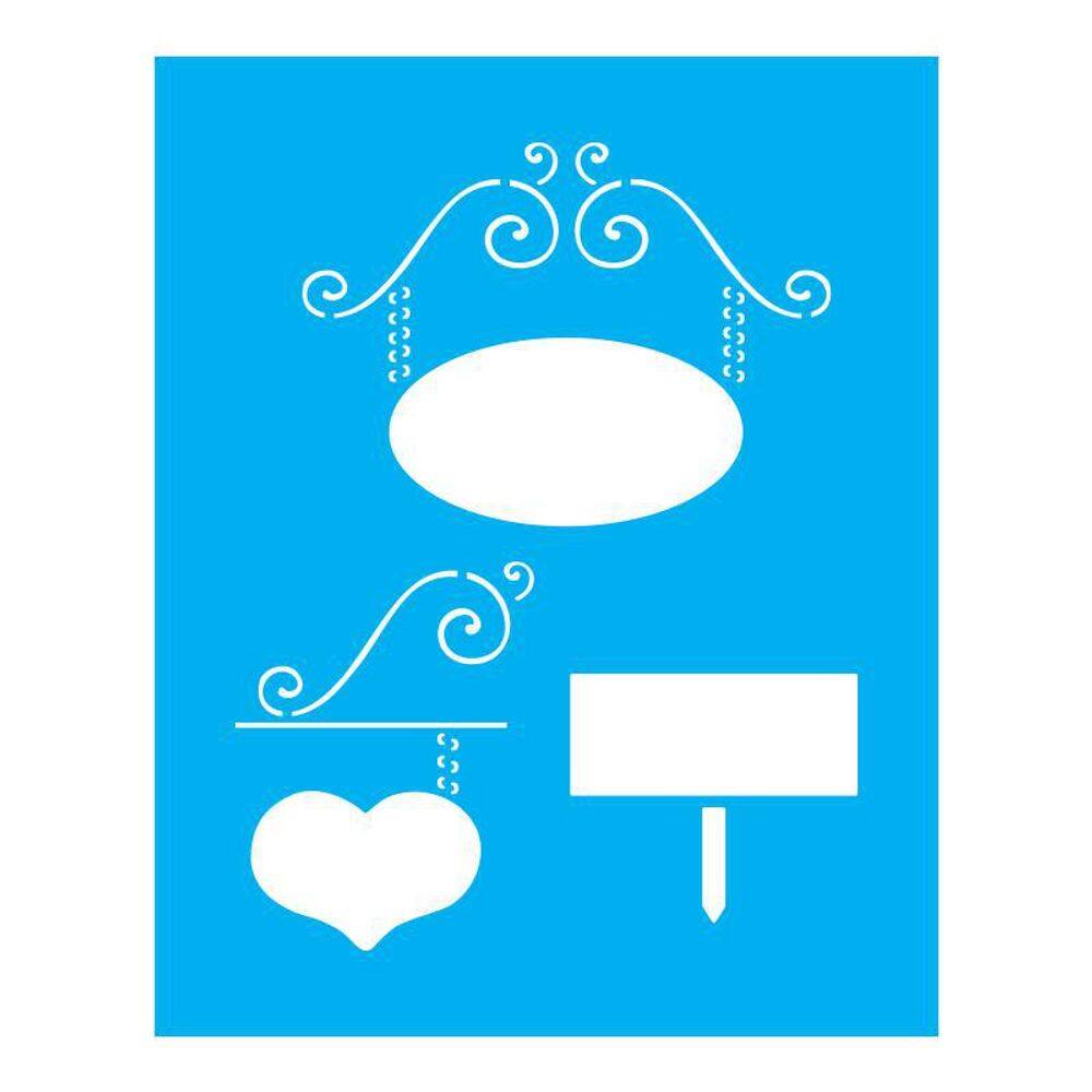 Stencil Tamako Placas - 20X25Cm - Ref B523