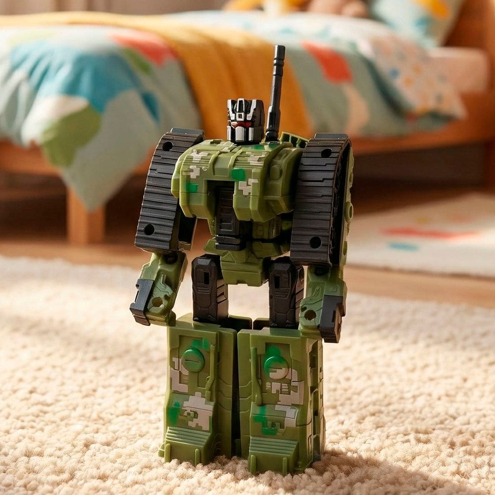 Brinquedo Boneco Robô Guerreiro Herói Militar Com Acessórios