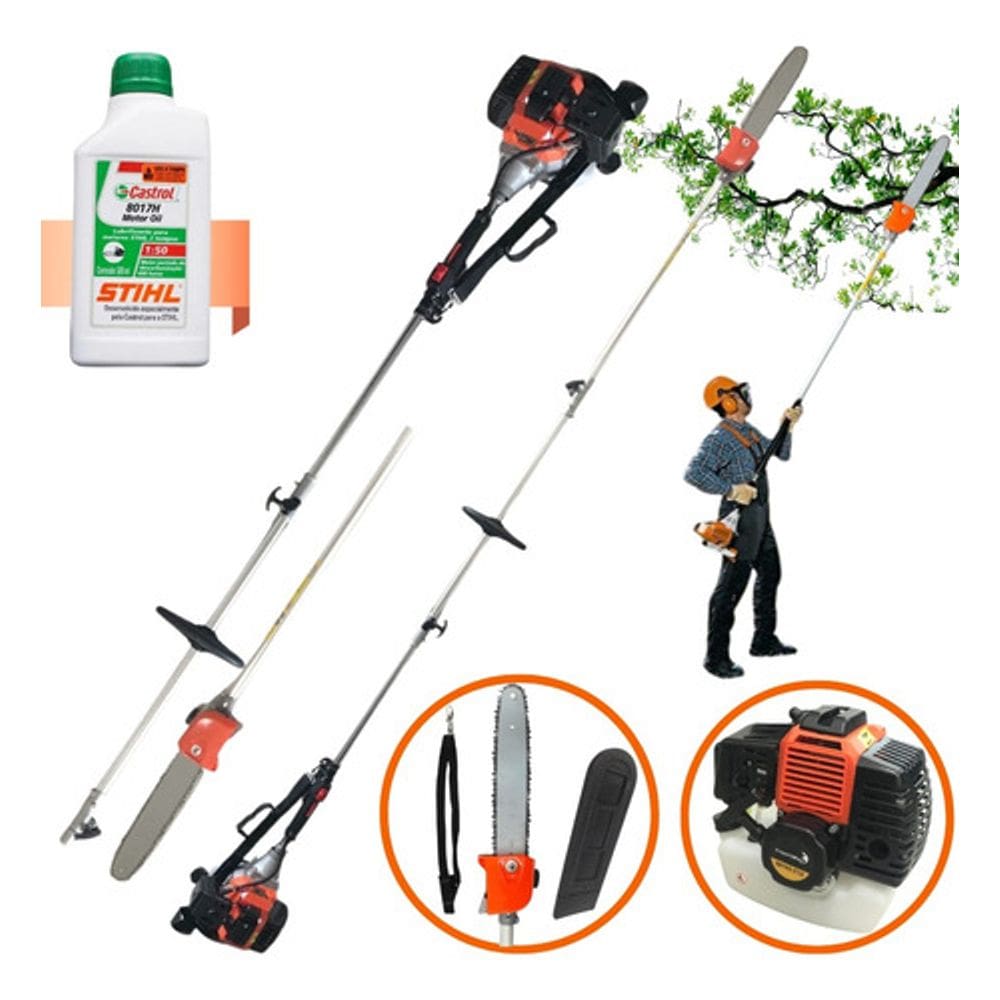 Motopoda De Altura Podador De Galhos Importway + Óleo Stihl