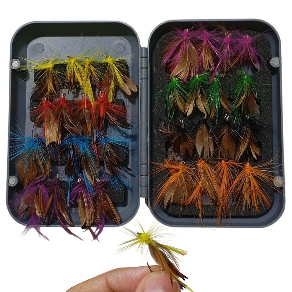 Isca Pesca Peixe Mosca Artificial Fishing Pescaria Tucunare Tainha Robalo Lambari Traira Açude Rio Mar Lago