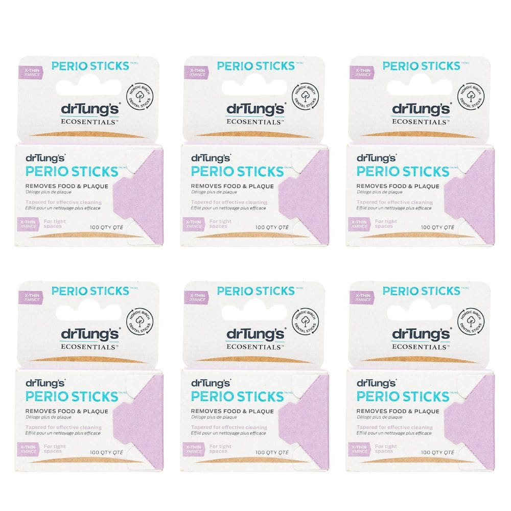 Palitos dentais DrTung`s Perio Sticks X-Thin, 100 unidades (pacote com 6)