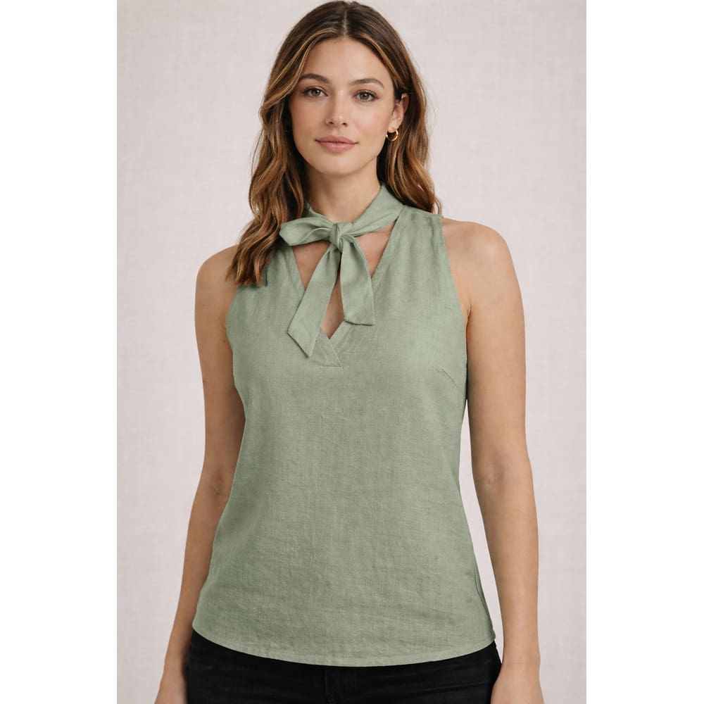 Blusa Feminina com Amarração Clio Leve e Elegante