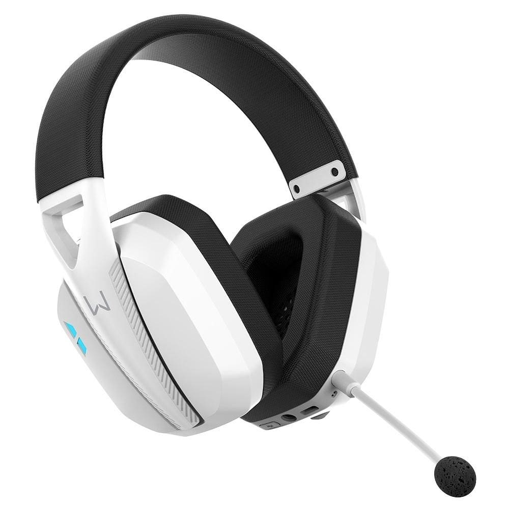 Fone Headset Gamer sem fio Warrior Balder Branco, Tri Mode, Bluetooth, P3, PH703