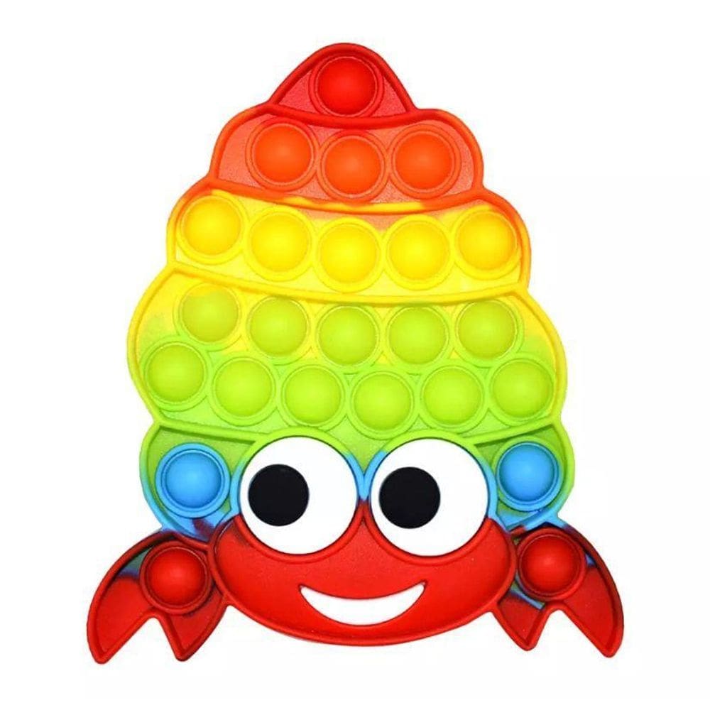 Novo Pop It Fidget Toy Pop Bublle Sensorial Siri Rainbow