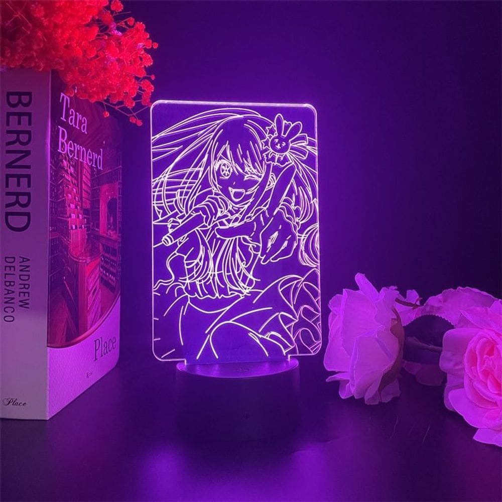 Luz noturna USB My Dress-Up Darling Hoshino Ai 3D Acrílico