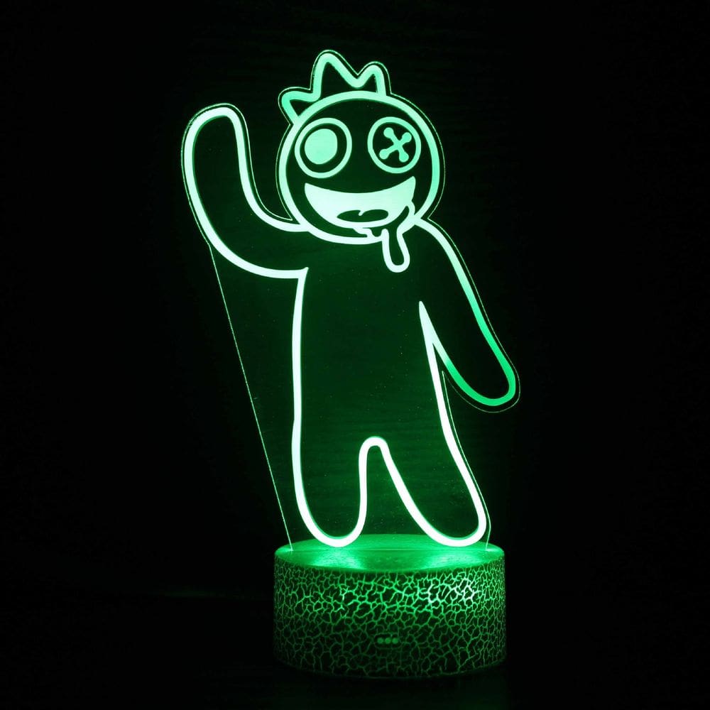 Luz noturna 3D Rainbow Friends Owl Magic Society Decor