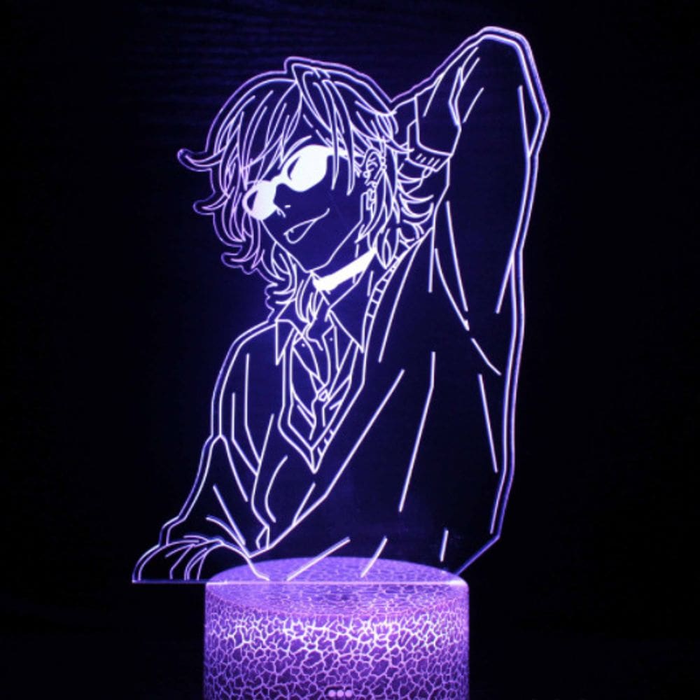 Luz noturna Yuri Kyouko 3D USB Colorful Touch Acrílico
